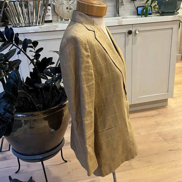 EUC Lauren Ralph Lauren 100% linen oversize style vintage lined blazer - Picture 4 of 8